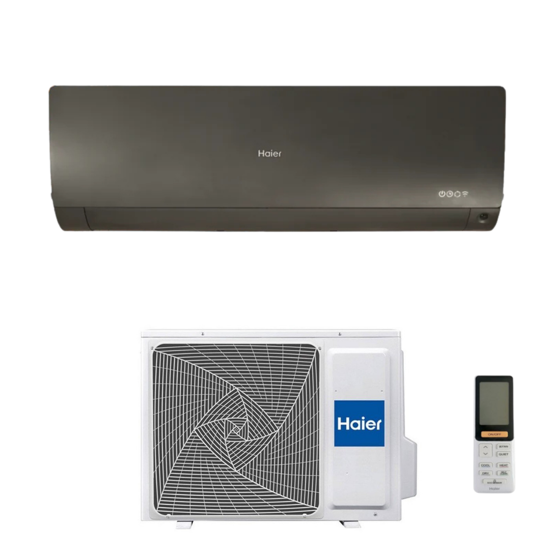 Haier Flexis Plus Black Monosplit Inverter Air Conditioner R-32 12000 BTU AS35S2SF1FA-MB3 Integrated Wi-Fi 