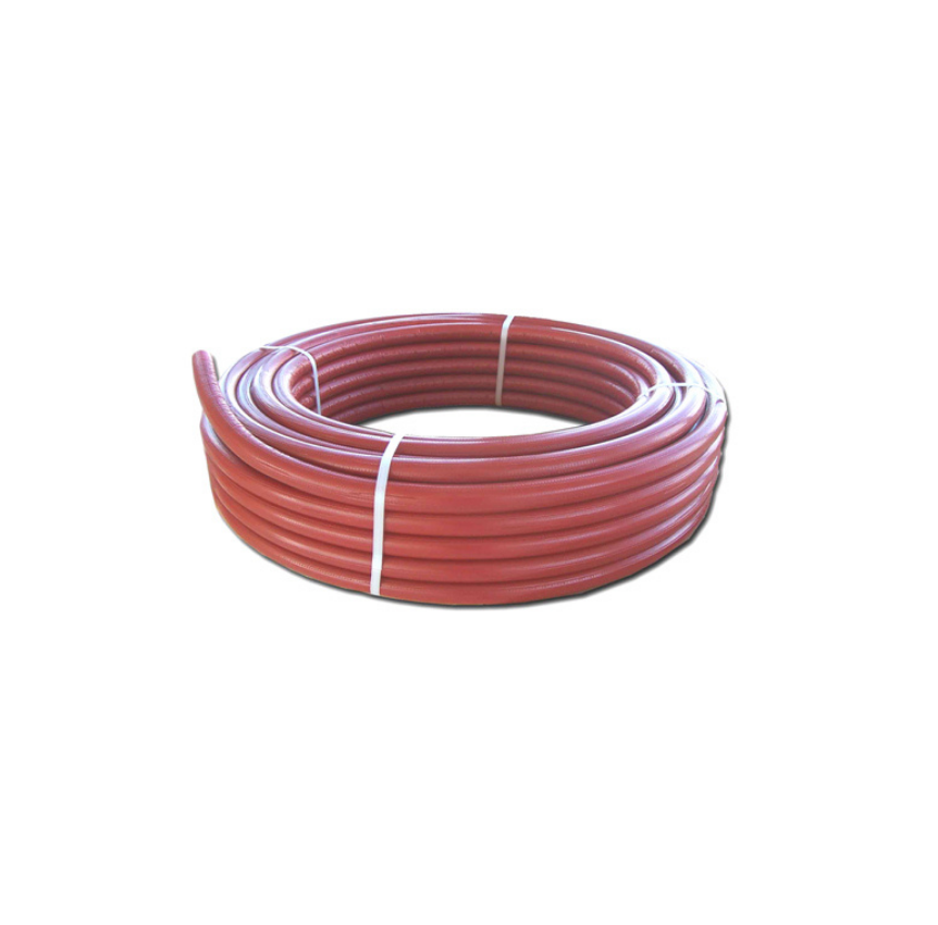 HENCO Tubo Multistrato Isolato Standard PE-Xc/AL/PE-Xc Da 25 Mt. (Vendita a Rotolo) Colore Rosso, Misura 32 x 3.0