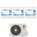 Climatiseur LG Split Inverter R-32 Artcool Gallery LCD 9000+9000+12000 BTU avec Wi-Fi intégré MU3R21 (essai)