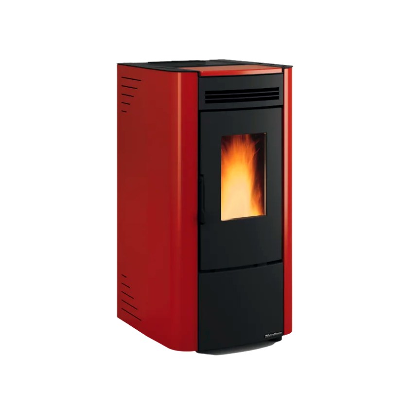 Stufa a pellet La Nordica Extraflame mod. Ketty 5.0 6,5 Kw Colore Bordeaux