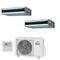 Condizionatore Climatizzatore Fujitsu Dual Split Canalizzato Bassa Prevalenza Serie KL R-32 9000+14000 BTU Con AOEG18KBCA2 Wi-Fi Optional