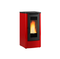 Stufa a Pellet Ventilata La Nordica Extraflame Modello Dahiana VFS 10 Kw Colore Bordeaux