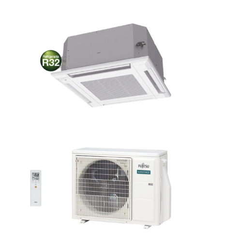 Condizionatore Climatizzatore Fujitsu Monosplit Inverter a Cassetta Compatta R-32 AUXG24KVLA/AOEG24KBTB 24000 BTU Wi-Fi Optional