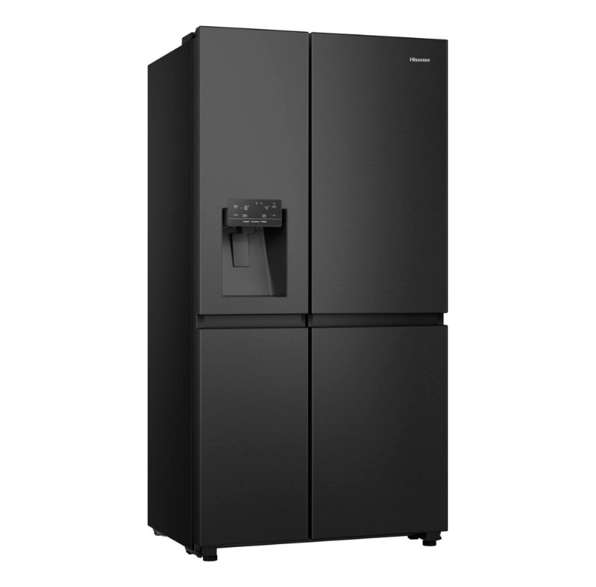 Frigorifero Side-by-Side Libera Installazione Hisense RS818N4TFE 632L Classe E Nero