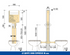 Cassetta Da Incasso Scarico Vaso Pucciplast RAME 10 L - Doppio Pulsante Basso Cod. 50321040