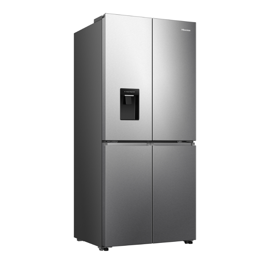 Frigorifero Americano 4 Porte Libera Installazione Hisense RQ5P470SMIE 460L con Dispenser Acqua Classe E