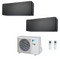Condizionatore Climatizzatore Daikin Bluevolution Dual Split Stylish New Total Black R32 Wi-Fi 7000+9000 BTU Con 2MXM40N9/A(9)