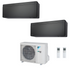 Condizionatore Climatizzatore Daikin Bluevolution Dual Split Stylish New Total Black R32 Wi-Fi 7000+9000 BTU Con 2MXM40N9/A(9)