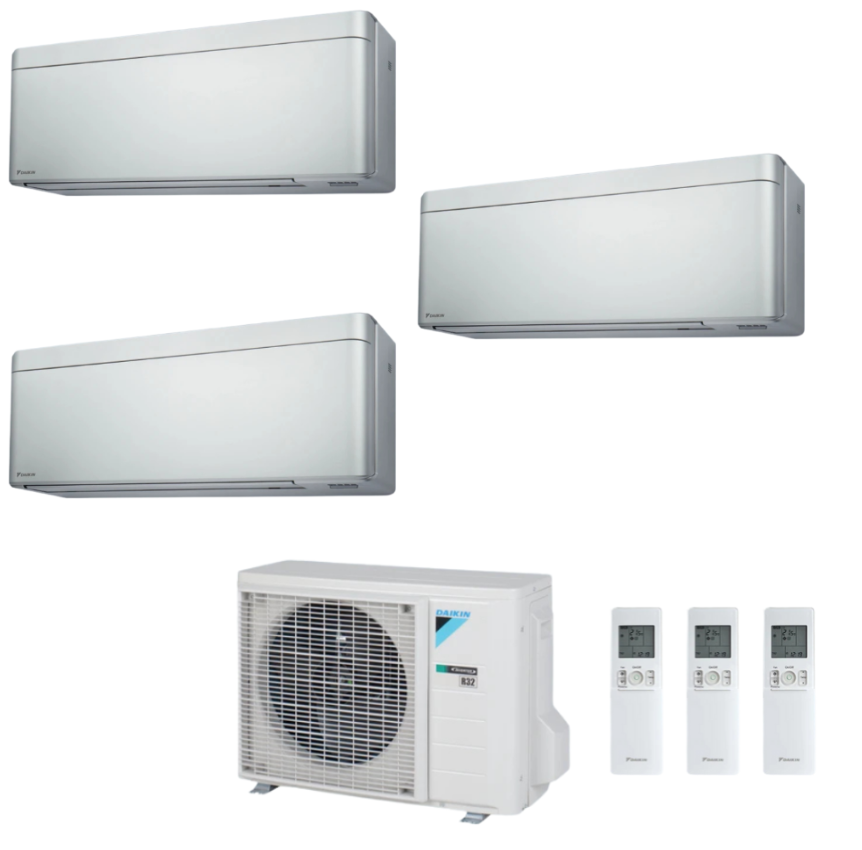 Daikin Trial Split Stylish New Total Black R32 Wi-Fi 9000+9000+15000 BTU Air Conditioner With 3MXM68N/A