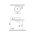 VITRA Lavabo Tondo da Appoggio Serie Outline Modello Catino Round - 40cm Cod. 5992B - Vari Colori