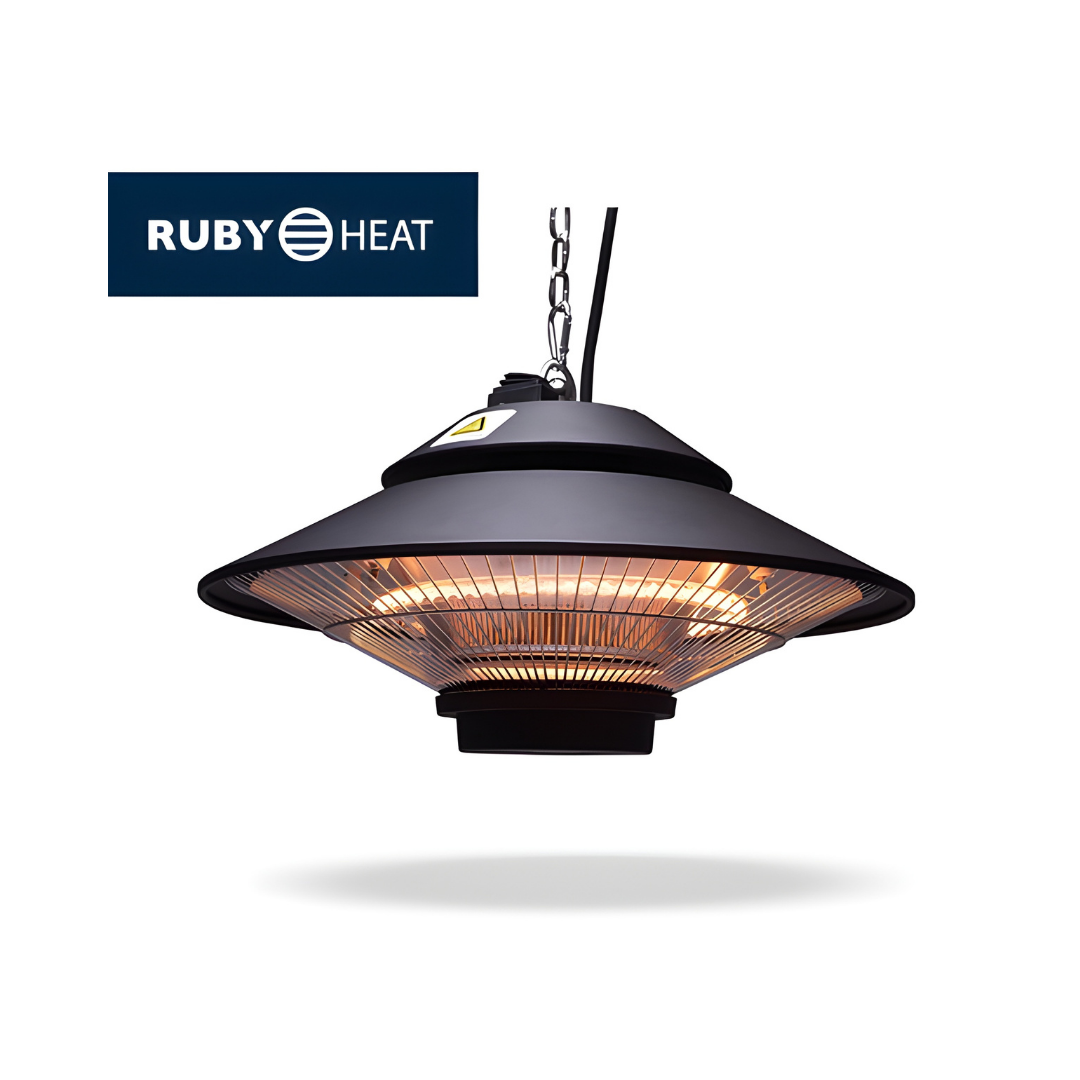 TECNO AIR SYSTEM Ruby Patio RGT-1500AP Infrared Pendant Heater - Black