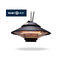 TECNO AIR SYSTEM Ruby Patio RGT-1500AP Infrared Pendant Heater - Black