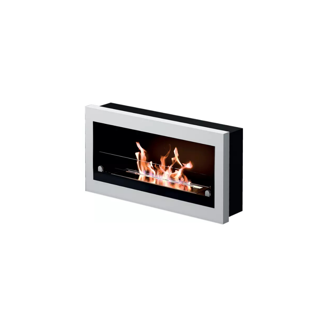 Cheminée à bioéthanol murale TECNOAIR SYSTEM Ruby, modèle VERONA 3,0 kW - Blanche