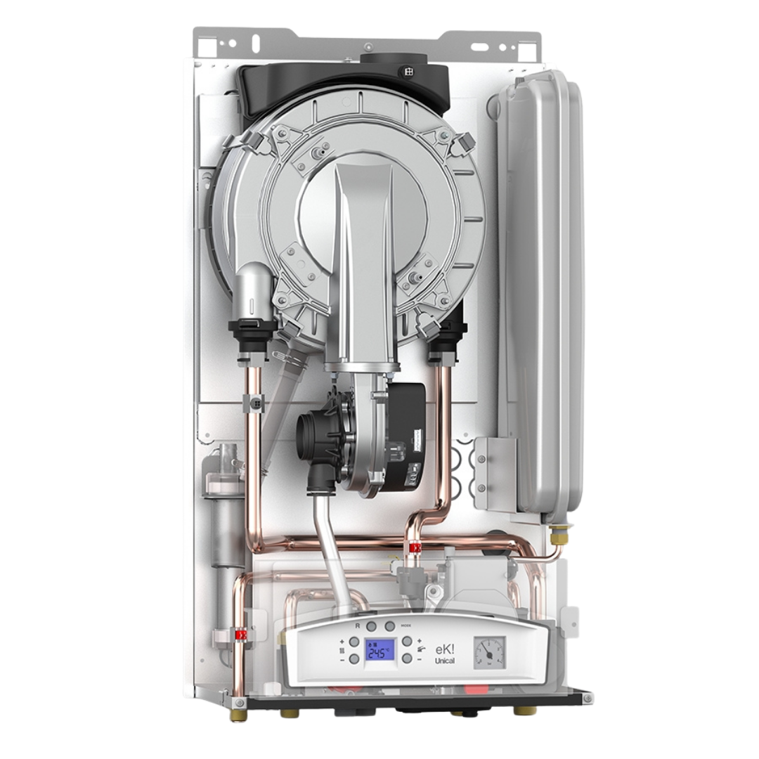 Caldaia a Condensazione Unical Modello EK! C 24 KW Metano Low Nox - Completa di Kit Scarico Fumi
