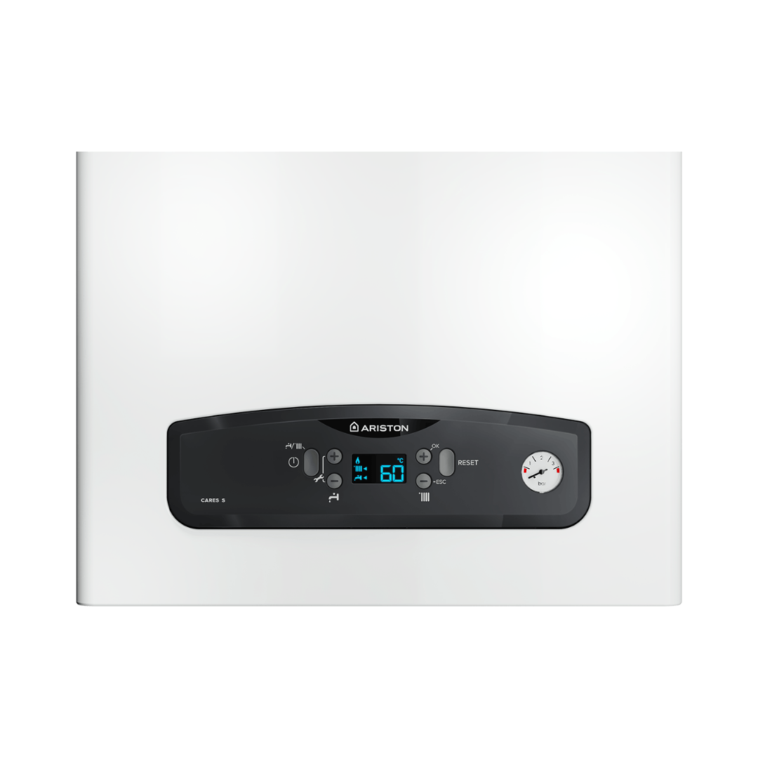 Caldaia a Condensazione Ariston 30 Kw Cares S 30 Metano/GPL Cod. 3301638 - Completa di Kit Scarico Fumi