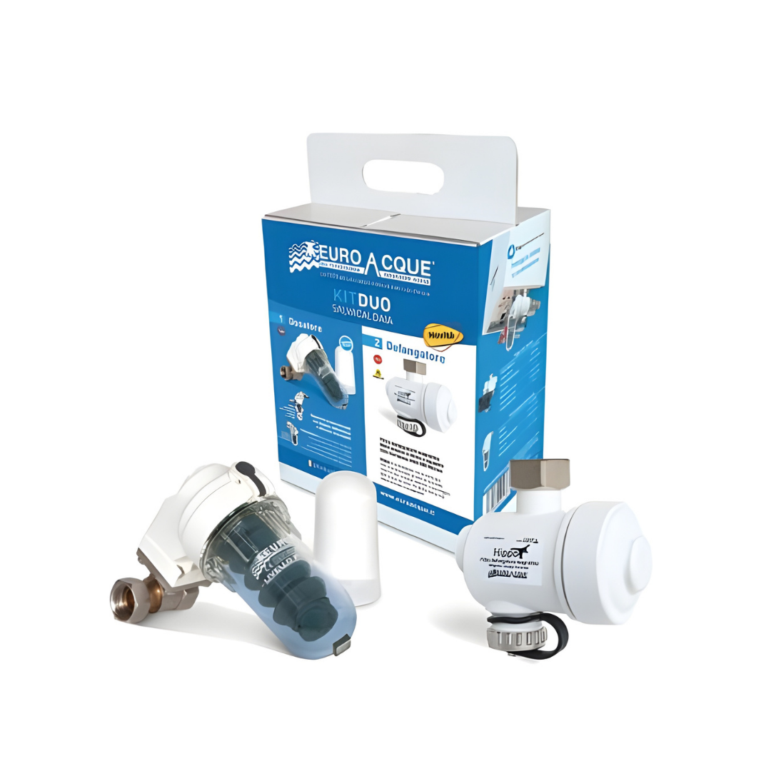 Euroacque Kit Salvacaldaia Defangatore Filtro Magnetico + Dosatore di Polifosfati Modello KITDUO - Cod. KITDUOV1
