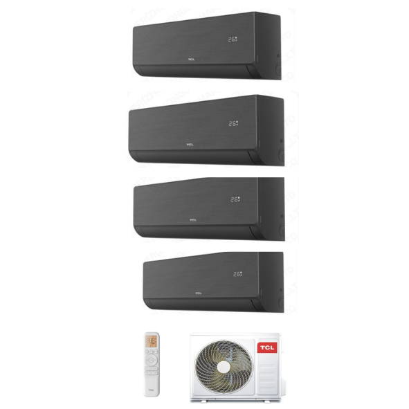 Condizionatore Climatizzatore Quadri Split Inverter TCL Modello Serie SaveIN F8 Wi Fi 9000+9000+9000+9000 BTU Con MT3240 R-32 Wi-Fi Integrato 9+9+9+9
