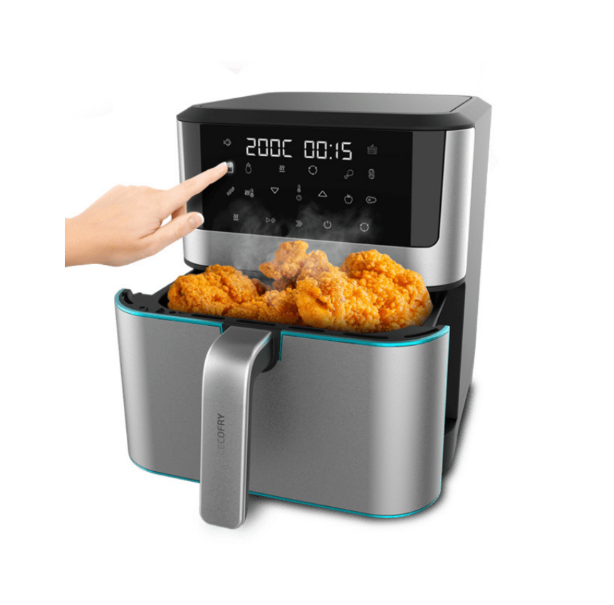 Friggitrice ad Aria Calda Cecotec Cecofry Supreme 8000 Singolo 8L 1800W in Acciaio Inox