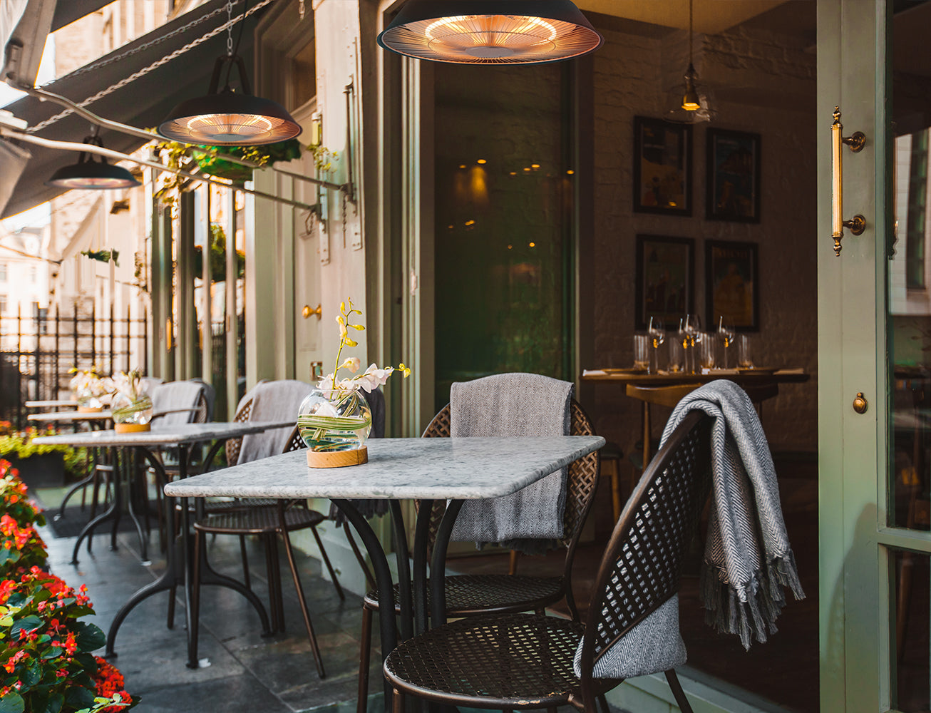 TECNO AIR SYSTEM Ruby Patio RG1500-AP Infrared Pendant Heater - Black