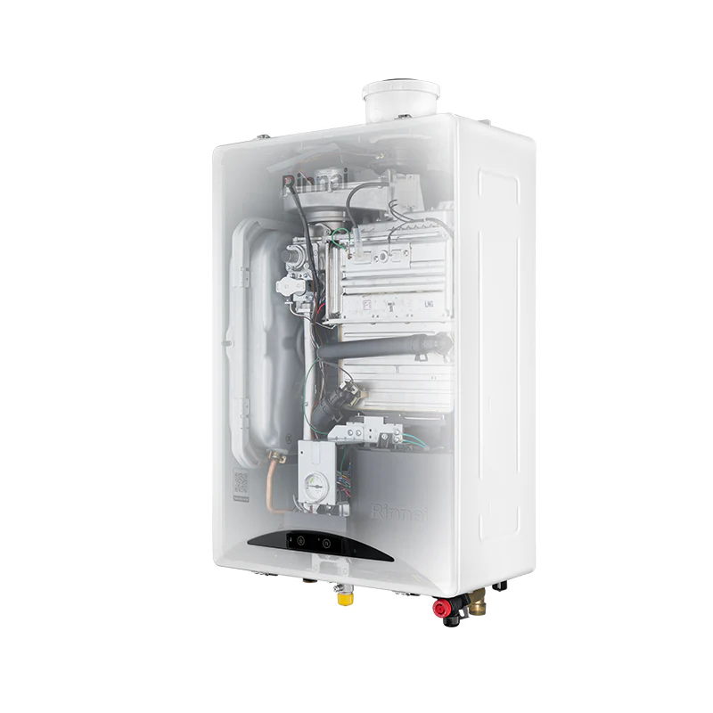 Rinnai Zen 24 Kw Low Nox LPG Condensing Boiler Code REB-KBI2424FF-LPG - Integrated Wi-Fi and Neutralizer - Complete with Flue Gas Exhaust Kit
