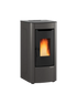 Stufa A Pellet La Nordica Extraflame Modello SABRY EVO 5.0 Da 7 kW Colore Grigio Grafite