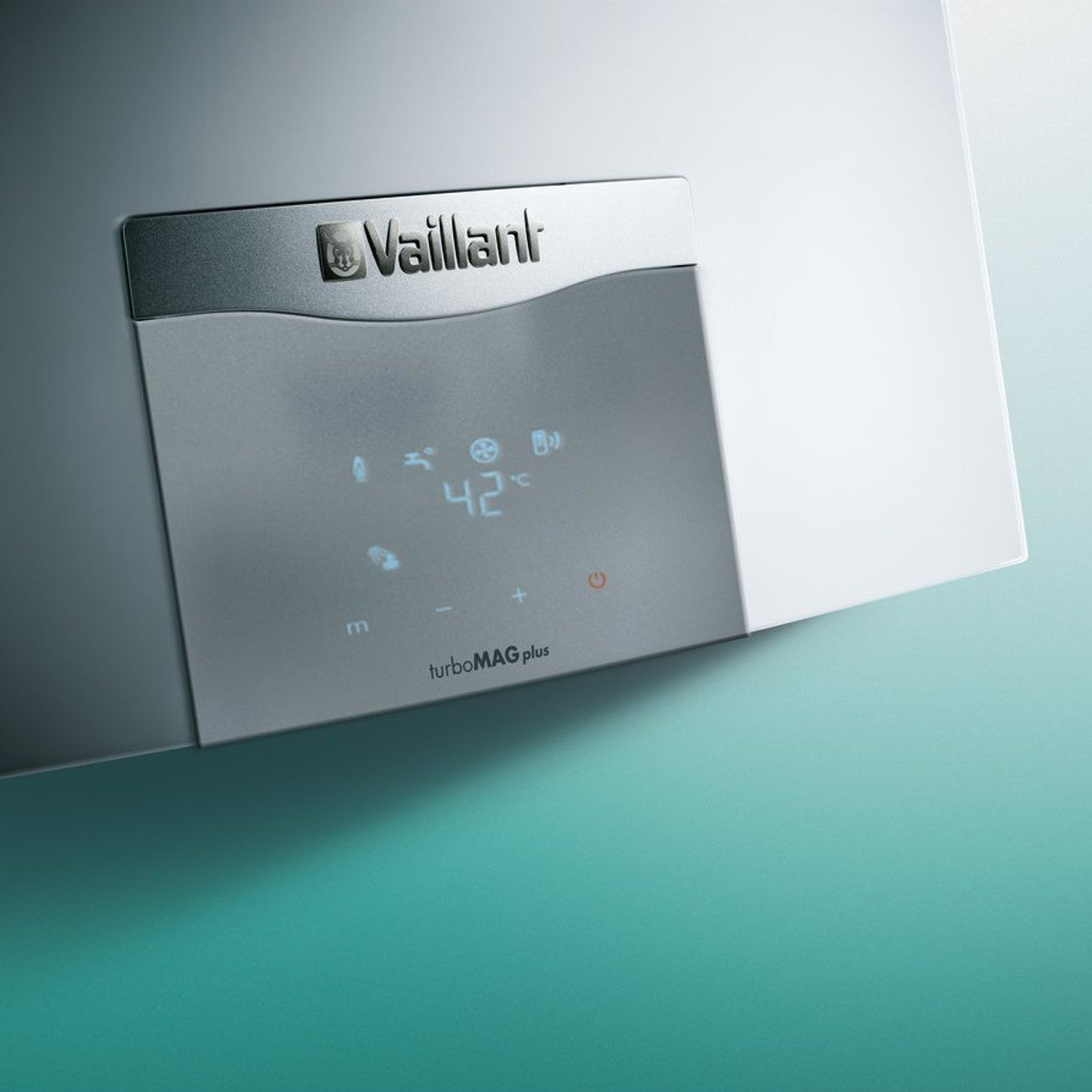 Chauffe-eau à gaz Vaillant Turbomag Plus 12 L 125/1-5 RT à faible émission de NOx et fonctionnant au méthane (code 0010022442) - Complet avec kit d'évacuation des gaz de combustion