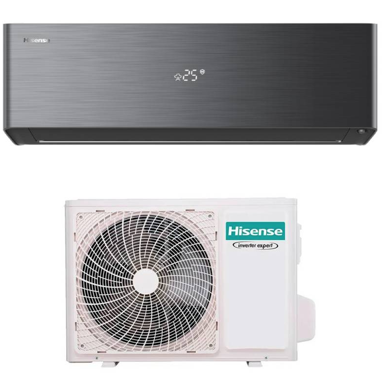 Condizionatore Climatizzatore Hisense Monosplit Inverter R-32 Modello Energy Pro X Black 12000 BTU QH35XV4BG Wi-Fi Integrato