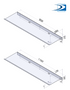 Adjustable Aluminum Deflector L. 1050mm