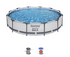 Piscine hors-sol ronde Bestway avec structure métallique 366 x 76 cm et pompe Mod. 56416 Steel Pro Frame