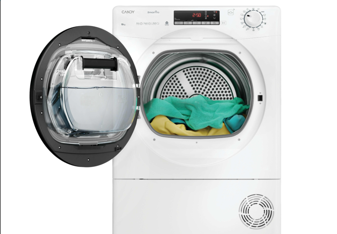 Candy Smart Pro CSOE H9A2DE-S 9 kg A++ White Front-Loading Freestanding Tumble Dryer