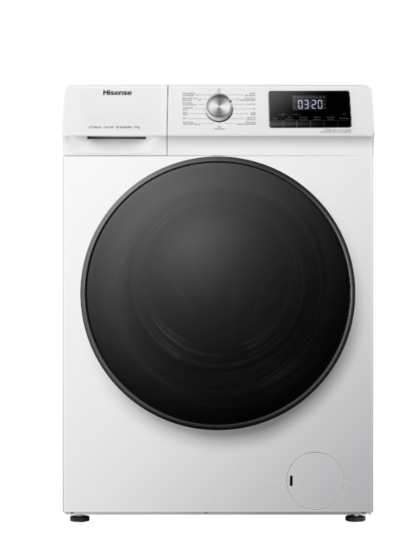 Hisense WFQA1014EVJM 10kg 1400rpm Front-Loading Freestanding Washing Machine White