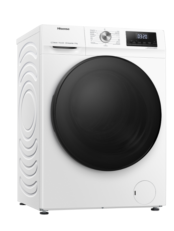 Hisense WFQA1014EVJM 10kg 1400rpm Front-Loading Freestanding Washing Machine White