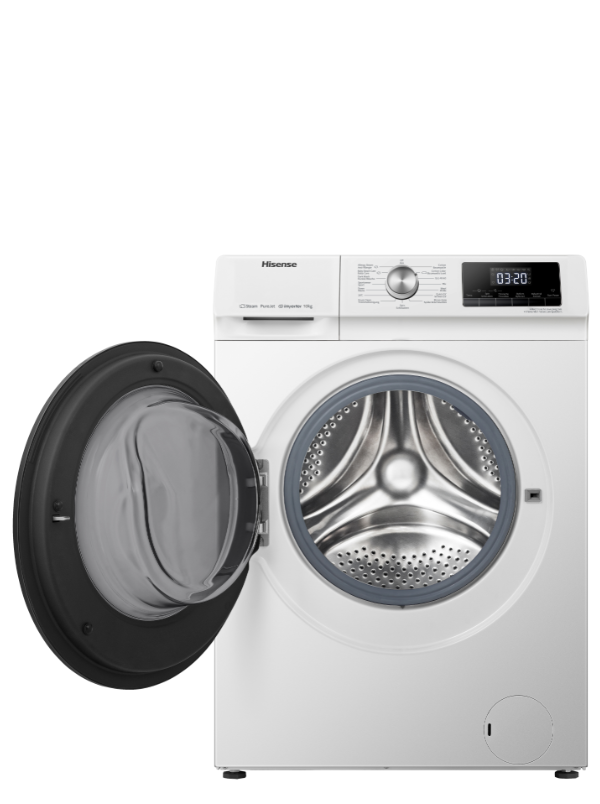 Hisense WFQA1014EVJM 10kg 1400rpm Front-Loading Freestanding Washing Machine White