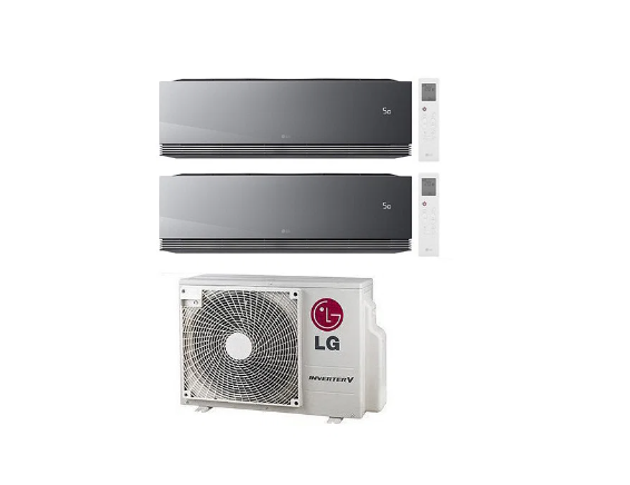 Condizionatore Climatizzatore LG Dual Split Inverter R-32 ARTCOOL Mirror Al Air 12000+12000 BTU Wifi integrato Con MU2R17 12+12