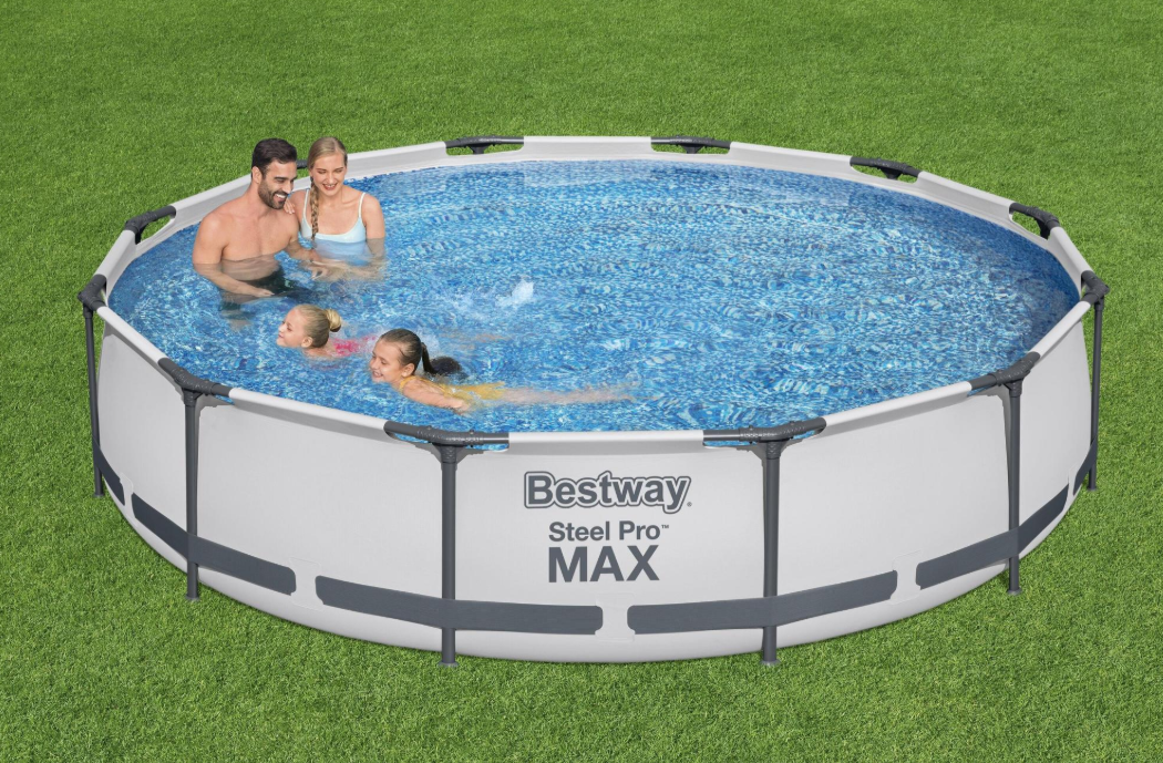 Piscine hors-sol ronde Bestway avec structure métallique 366 x 76 cm et pompe Mod. 56416 Steel Pro Frame