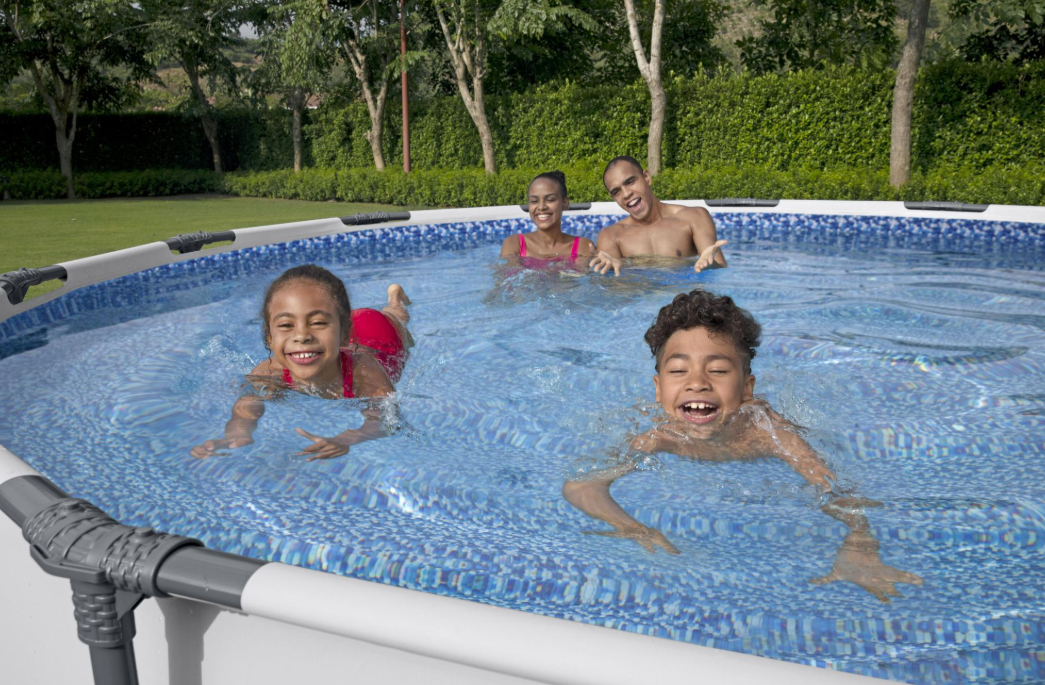 Piscine hors-sol ronde Bestway avec structure métallique 366 x 76 cm et pompe Mod. 56416 Steel Pro Frame