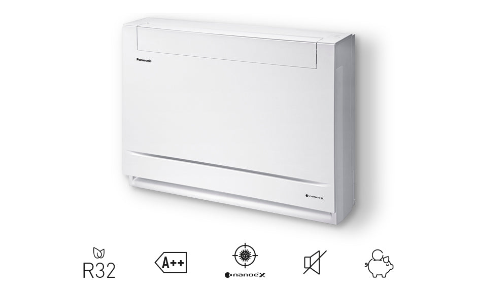 Condizionatore Climatizzatore Panasonic Dual Split Inverter Console Da Pavimento R-32 9000+12000 Con CU-2Z50TBE