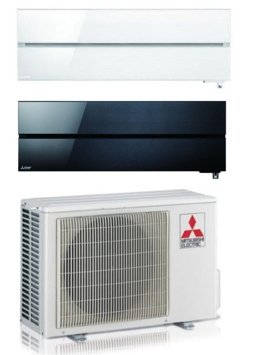 Condizionatore Climatizzatore Mitsubishi Electric Dual Split Kirigamine Style Onyx Black White Pearl R-32 12000+12000 BTU Con MXZ-2F53VF4 12+12