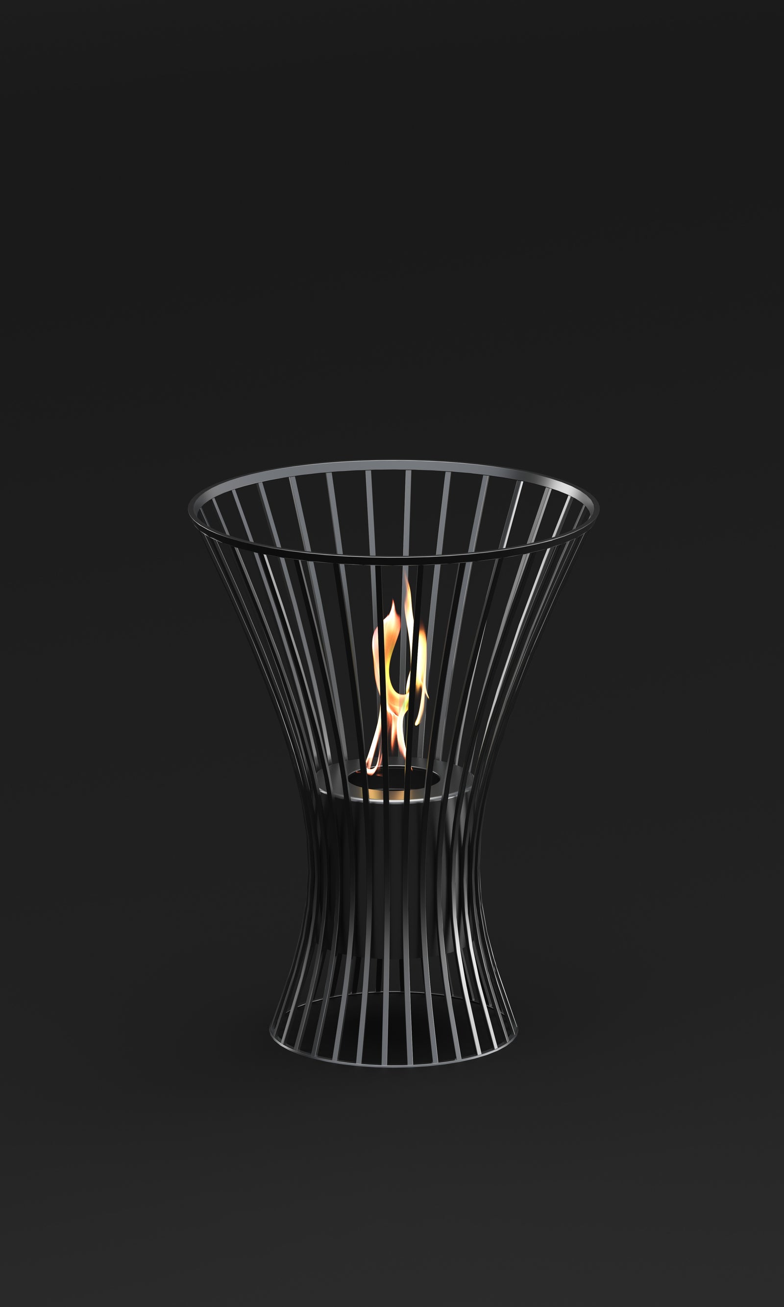 TECNOAIR SYSTEM Camino a Bioetanolo Ruby da Tavolo Modello YORK Da 0,5 kW - Colore Nero