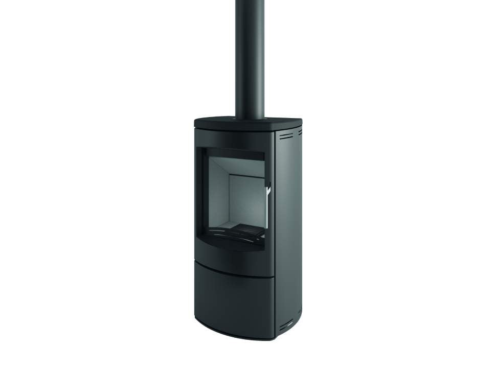 Stufa a Legna Tonda MCZ AHLMA STEEL In Metallo Verniciato Da 6 Kw