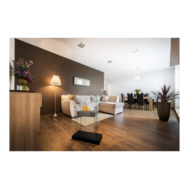 TECNOAIR SYSTEM Camino a Bioetanolo Ruby da Pavimento Modello ATLANTA Da 2,0 kW - Colore Nero