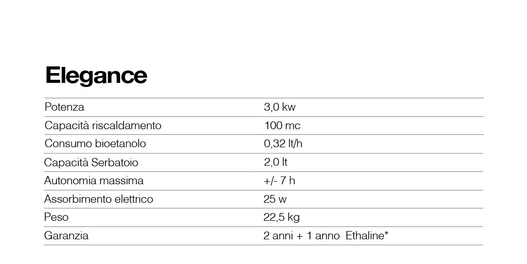 Poêle à bioéthanol TECNOAIR SYSTEM, modèle Ruby Elegance 3 kW - Coloris Bordeaux