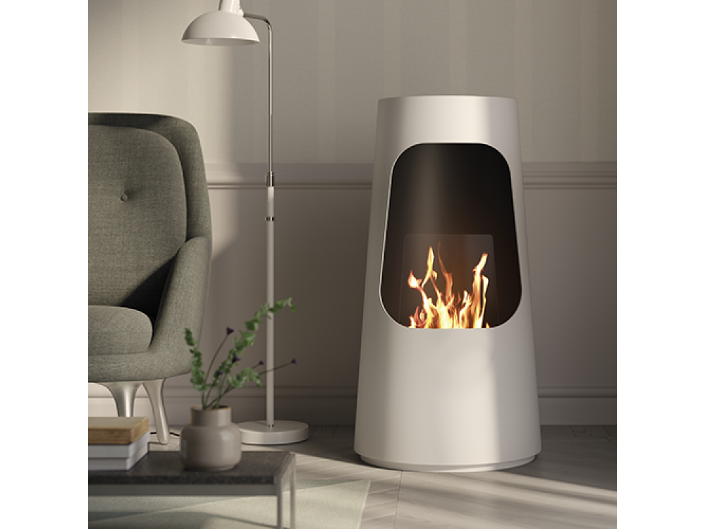 TECNOAIR SYSTEM Camino a Bioetanolo Ruby da Pavimento Modello DUBAI Da 2,5 kW - Vari Colori