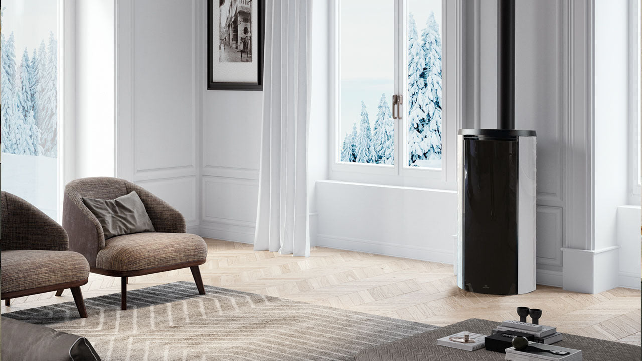 Stufa a Pellet EdilKamin Modello Celia Air Tight C Magic Da 7,2 Kw - Vari Colori