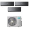 Condizionatore Climatizzatore Hisense Trial Split Inverter R-32 Serie Energy Pro X Black 9000+9000+12000 BTU Con 3AMW72U4RJC Wi-Fi Integrato 9+9+12