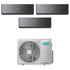Condizionatore Climatizzatore Hisense Trial Split Inverter R-32 Serie Energy Pro X Black 9000+9000+12000 BTU Con 3AMW72U4RJC Wi-Fi Integrato 9+9+12