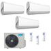 Condizionatore Climatizzatore Midea Trial Split Inverter Breezeless+ R32 Wi-Fi 9000+9000+9000 Con M3OG-21HFN8-Q