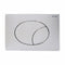 Placca per Cassetta WC Modello Flow Doppio Tasto Colore Cromato Cod. CPLAFLOW2