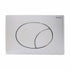 Placca per Cassetta WC Modello Flow Doppio Tasto Colore Cromato Cod. CPLAFLOW2