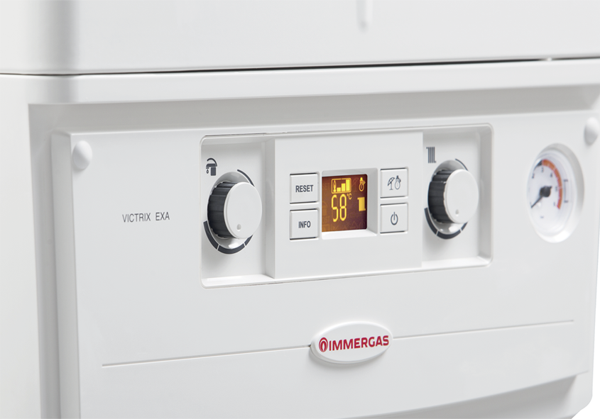 Immergas Victrix EXA 28 kW Methane Condensing Boiler ErP Code 3.025777 - Complete with Flue Gas Exhaust Kit